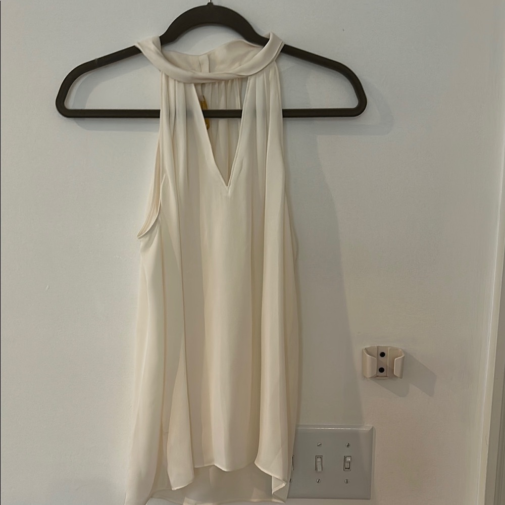Ramy Brook Cream Sleeveless Blouse